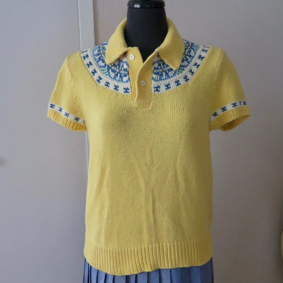 Polo by Ralph Lauren Polo Sweater, Fairisle Yoke, Cotton - Picture 2 of 10